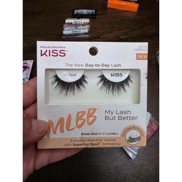 Kiss Lash Drip "Drenched" False Eyelashes Pack Spiky Boosted Volume 3D Drama Wet - Picture 10 of 16